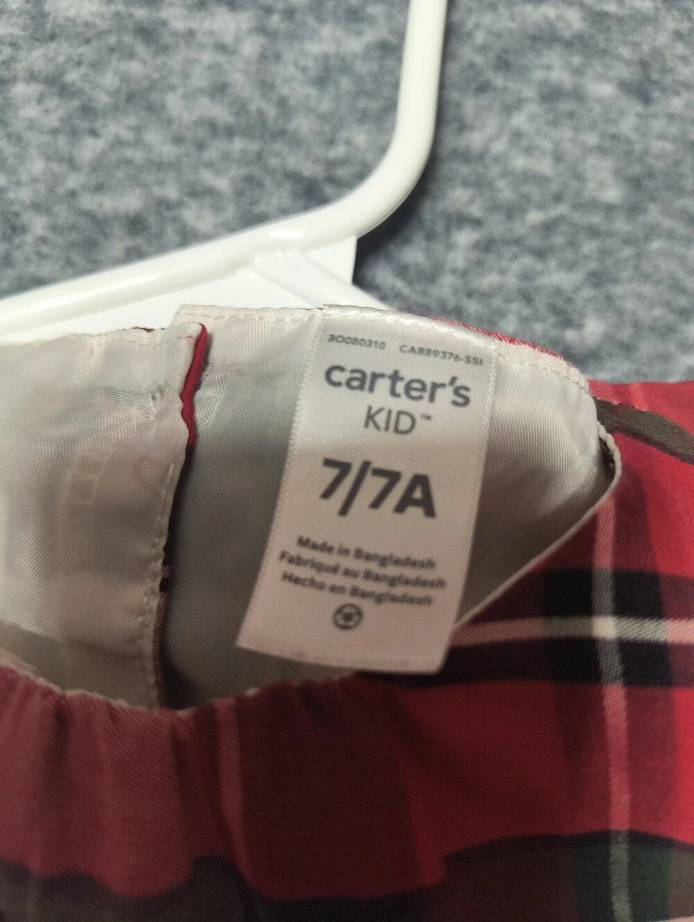 🔥 Bundle 2 For $7🔥 Carter's plaid dress, girl's size 7